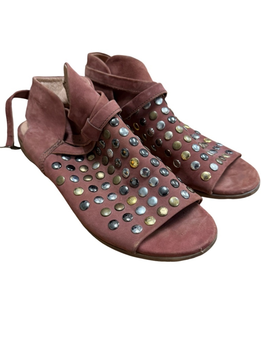 Free People Gemma Studded Perforated Suede Sandals
Size 39 / Size 8 - 8.5 US - Picture 10 of 16